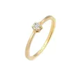 Elli DIAMONDS Solitär Verlobung Diamant (0.045 ct.) 585 Gelbgold 54 Damen 