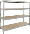 Rivet Metallsteckregal XXL 180 x 180 x 60 cm Lagerregal Schwerlastregal Regal