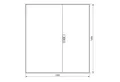 Hager Akku-Hochdruckreiniger Hager Zählerschrank,universZ 1400x1300x205,IP44 ZB55S