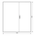 Hager Zählerschrank,universZ 1400x1300x205,IP44 ZB55S