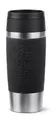 EMSA N20202 Tasse Reisetaschen Isolator Stahl Klassische 0,36 L Travel Mug Black