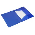 Sammelmappe DIN A4 Blau Gummizug Polypropylen Idena 1 Stück Translucent