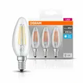 3er Pack Osram LED BASE E14 4W neutralweiss wie 40W