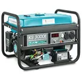 Könner & Söhnen KS 3000E Stromerzeuger, 7 PS 4-Takt Benzinmotor, Kupfer Alternator, E-Start, 3000 Watt, 16A, 230V Generator, für Kleinhaus, Garage oder Camping Blau3e
