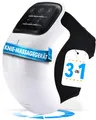 FORTHiQ Schnurloses Knie-Massagegerät, Starke Akku Infrarot-Tiefenwärme zur Kniegelenk-Schmerzlinderung, Laser- & Vibrationstherapie bei Arthritis, Schwellungen, Steifheit, Bänder- & Muskelverletzung