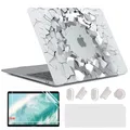4 in 1 Hülle Kompatibel mit MacBook Air 13 Zoll 2020 2019 2018 Freisetzung A2...