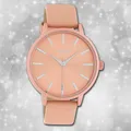 Oozoo Damenuhr Timepieces C10617 pink Lederarmband Quarz Analoguhr UOC10617
