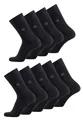 TOM TAILOR 9er Pack Men Basic Strumpf Größe 39-46 black schwarz Mehrpack Strümpfe Socken Sparpack, SockSizes:43-46