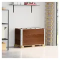 vidaXL Hochbeet, Paletten-Aufsatzrahmen 3 Stk. Braun 100x50 cm Massivholz Kiefer