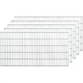 Einzelstabmattenzaun-Set Grün 5 Stück je 125 cm x 200 cm