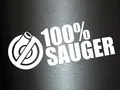 Plott Aufkleber 100% Sauger Turbo Sticker Tuning Autoaufkleber Shocker Fun