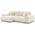 S-Style Möbel Ecksofa, Beige, Textil, Echtholz, Teilmassiv,Buche, Birke, 4-Sitzer, Füllung: Polyetherschaumkern,Silikon,Polyetherschaumkern, Eckteil, L-Form, Ottomane links, 255x168 cm, Blauer Engel, FSC Mix, Oeko-Tex®, Wohnzimmer, Sofas & Couches, Wohnlandschaften, Ecksofas