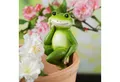 MARELIDA Tierfigur Blumentopfhänger Frosch Dekofigur als Topfhänger Gartenfigur H: 10cm (1 St)