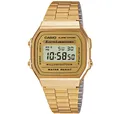 CASIO Luxusuhr Unisex Erwachsene Digital Quarz Uhr mit Edelstahl Armband