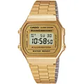 Casio Vintage A168WG-9EF Retro Mirror Uhr Digitaluhr Armbanduhr 36,3 mm Gold