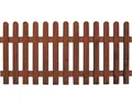 Vorgartenzaun Elba gerade 178 x 85 cm braun