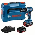 Akku-Bohrschrauber GSR 18V-45, 2 Akku GBA 18V 3.0Ah, Ladg. u. L-BOXX