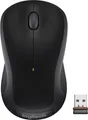 Logitech M310 Wireless Maus Schwarz + Unifying Receiver ergonomisch 2.4 GHz USB