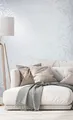 Marburg Vliestapete Fern, strukturiert, glänzend, moderne Tapete für Wohnzimmer Schlafzimmer Küche, weiß