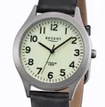 Regent F-1268 TITAN Herrenuhr mit Leucht-Zifferblatt 5 ATM WR - hypoallergen