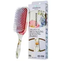 Denman D38 Paddel-Haarbürste, florales Fantasy-Design, luftgepolstertes Pad zum Entwirren, Föhnen, Glätten, Stylen – Entwirrende Haarbürste für alle Haartypen – Damen und Herren