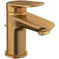 Duravit Wave Einhebel-Waschtischarmatur S mit Zugstangen-Ablaufgarnitur, Badarmaturen, bronze gebürstet