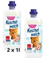 Kuschelweich  Weichspüler „Sanft & Mild„ 2 x 1l Flasche