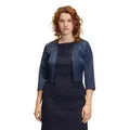 Vera Mont Bolerojacke Vera Mont Bolero-Jacke mit Kellerfalten blau 34