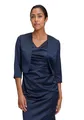 Vera Mont Damen 0059/4822 Bolero, Blau (Night Sky 8541), (Herstellergröße: 34)
