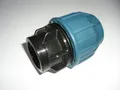 PE Verschraubung mit IG 16mm x 3/4 Zoll schwarz DVGW
