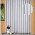 Weckbrodt Gardine Breslau (1 St), Kräuselband, halbtransparent, Sablé, Websablè, halbtransparent, Effektfäden, Beschwerungsband, Store weiß 600 cm x 145 cm