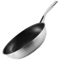 SILBERTHAL Bratpfanne 28cm beschichtet, Induktion, Edelstahlpfanne, Edelstahl (1-tlg), für alle Herdarten, backofenfest Ø 28 cm