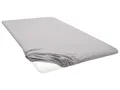 BIBERNA Premium Jersey-Elasthan Spannbettlaken für Topper (sturmgrau, 90 - 100 x 200 cm)