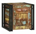 vidaXL Aufbewahrungsbox Aufbewahrungsbox mit Speicher 40 x 40 x 40 cm Massivholz (1 St)