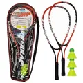 Power Badminton Set 2 Schläger und 3 Bälle 6 Teile