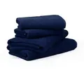 Moeve Frottierset Frottana Pearl, Dunkelblau, Textil, 4-teilig, Uni, Oeko-Tex® Standard 100, saugfähig, strapazierfähig, angenehm weich, hochwertige Qualität, schadstoffgeprüft, Badtextilien, Handtuch-Sets