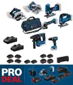 Bosch Professional Combo Kit GSR18V-65 GWS GBH GKS GST ohne/mit 2-4 ProCORE Akku