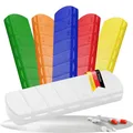 Aufbewahrungsdose SEVEN DAYS Tablettenbox mit Wochentagen in Transparent-milchig