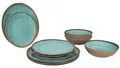 Bo-Camp Halo Geschirrset, 12-teilig, aqua