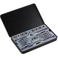 Relaxdays Gewindeschneider Set 22-teilig Schwarz,Silber,Grau