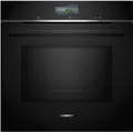 Siemens HM736GAB1 iQ700 Einbaubackofen mit Mikrowelle, 59,4 cm breit, 800 W, 67 L, TFT Touchdisplay, 5 Leistungsstufen, 19 Heizarten, HomeConnect, schwarz