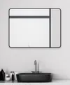 Talos Wandspiegel Black Living (Komplett-Set), BxH: 80x60 cm