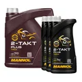 7 (4+3x1) Liter MANNOL 2-Takt Plus teilsynthetisches Mischöl
