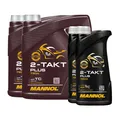 10 (2x4+2x1) Liter MANNOL 2-Takt Plus teilsynthetisches Mischöl für Motoräder