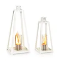 Blumfeldt Fiamme Triangolo Ethanol-Laterne 2-Set Edelstahl-Brenner 0,3 Liter 4h Brenndauer 10036071