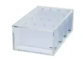 Maul Visitenkartenbox aus Acryl   Schreibtisch Organizer inkl. Deckel zur Aufbew