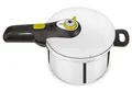 Tefal Schnellkochtopf Secure 5 Neo, Dampfkochtopf Induktion, Fassungsvermögen 6L, Edelstahl (1-tlg), 5-fach Sicherheitssystem, geeignet für alle Herdarten, P25307