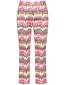 Gerry Weber Damen Gemusterte 7/8 Hose Gemustert 7/8 Länge Grün/Lila/Pink Druck 48
