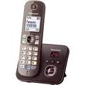 Panasonic KX-TG6821GA Schnurlostelefon mit Anrufbeantworter mocca-braun