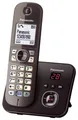 Panasonic KX-TG6821GA Festnetz Telefon für analogen Anschluß  Mocca-Braun